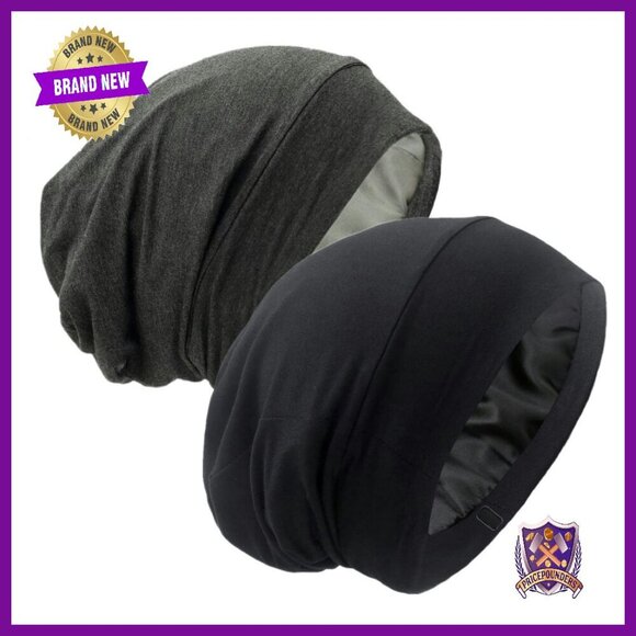 Silk Satin Lined Sleep Bonnet Adjustable Hair Wrap Cap for Curly Hair main image 5